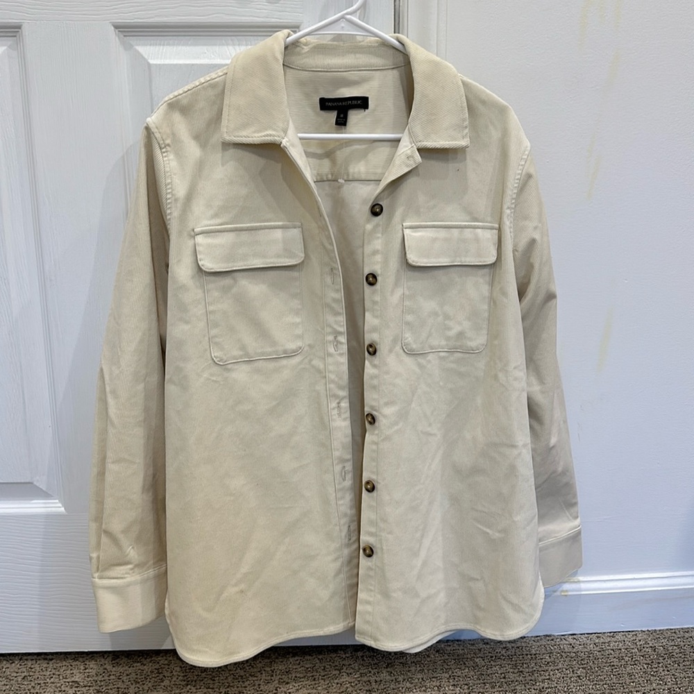 Ivory Corduroy Shacket